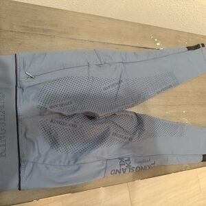 Kids' Blue Gray Riding Tights